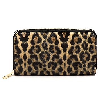 Studded Motorcycle Jacket Leopard Trim 2-in-1 Satchel