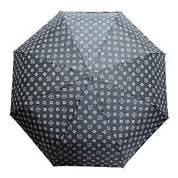 MONOGRAM PRINTED AUTO CLASSIC UMBRELLA