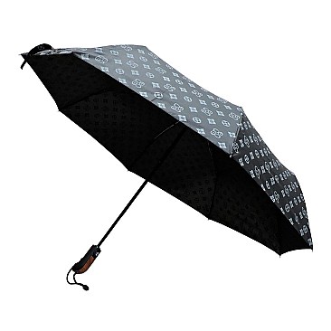 MONOGRAM PRINTED AUTO CLASSIC UMBRELLA