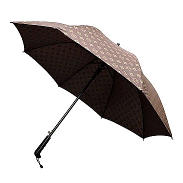 Monogram Printed Auto Umbrella