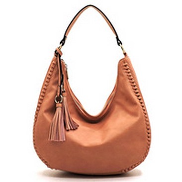 Fashion Whipstitch Shoulder Bag Hobo