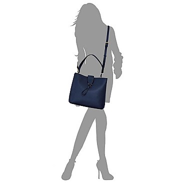 Fashion Flap Multi Compartment Satchel