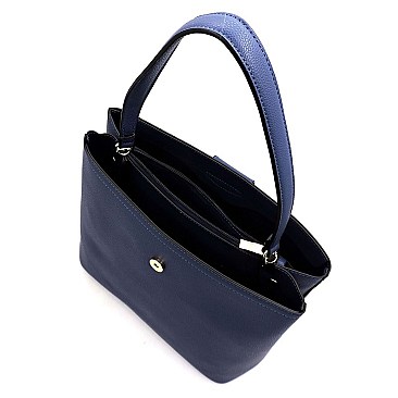 Fashion Flap Multi Compartment Satchel