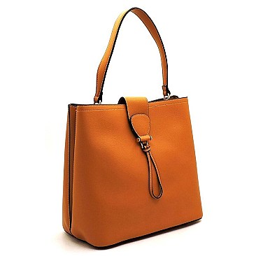 Fashion Flap Multi Compartment Satchel