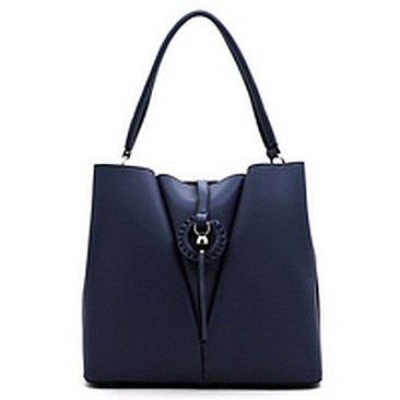 Braided Ring Multi Compartment Satchel