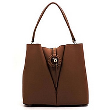 Braided Ring Multi Compartment Satchel