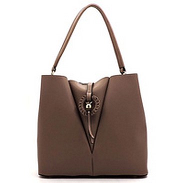 Braided Ring Multi Compartment Satchel
