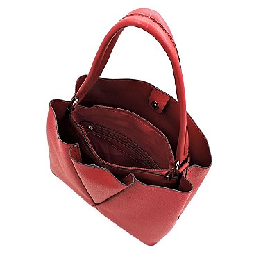 Braided Ring Multi Compartment Satchel