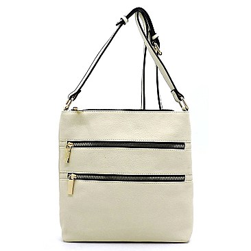 Multi Zip Pocket Crossbody Bag