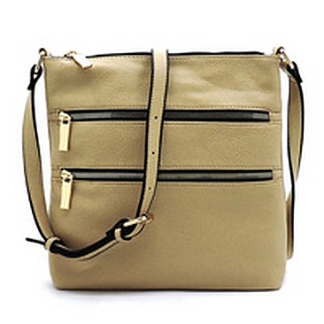Multi Zip Pocket Crossbody Bag