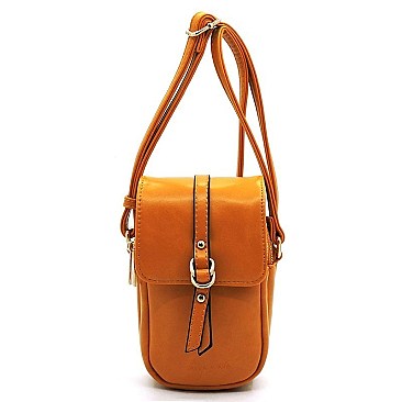 KAYLA + AVA Buckle Flap Crossbody Bag Cell Phone Purse