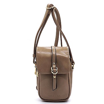 KAYLA + AVA Buckle Flap Crossbody Bag Cell Phone Purse