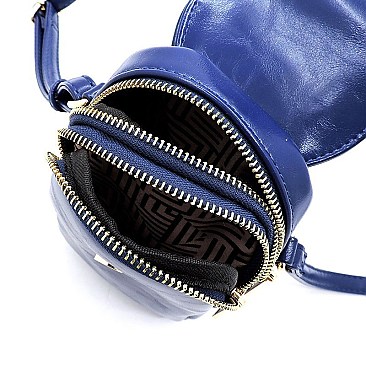 KAYLA + AVA Buckle Flap Crossbody Bag Cell Phone Purse