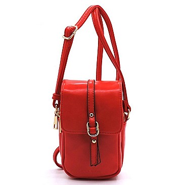 KAYLA + AVA Buckle Flap Crossbody Bag Cell Phone Purse