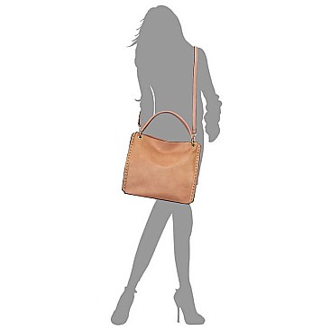 Fashion Studded Satchel
