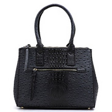 Ostrich Croc Multi Compartment