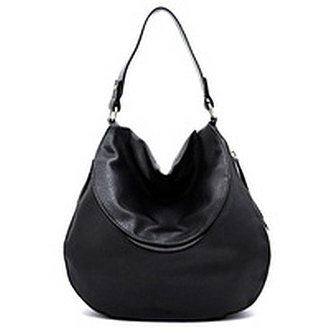 Flap Zipper Shoulder Bag Hobo