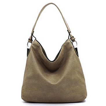 Laser Cut Printed Shoulder Bag Hobo