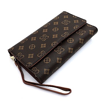 Monogram Clutch Wallet Cell Phone Purse