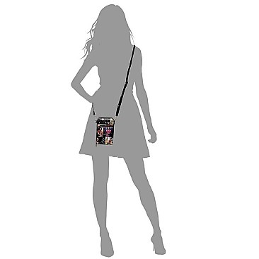 Obama Magazine Cover Crossbody Bag Cell Phone Purse