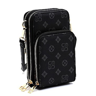 Monogram Crossbody Bag Cell Phone Purse