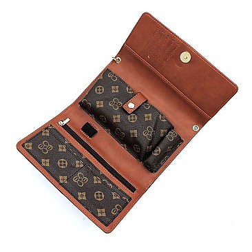 Monogram Clutch Wallet Cell Phone Purse