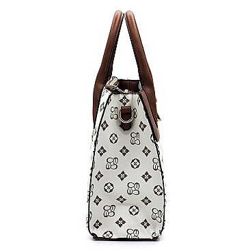 Monogram Padlock Satchel