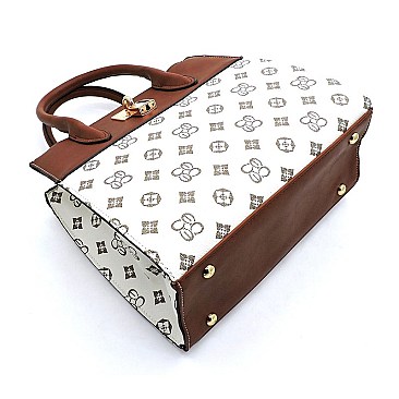 Monogram Padlock Satchel