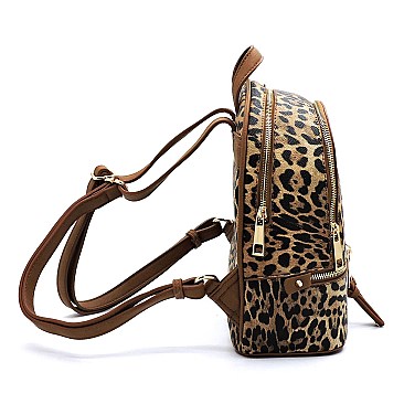 Fashion Leopard Print  Backpack
