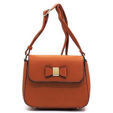 Fashion Bow Flap Crossbody Bag