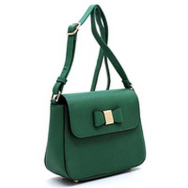 Fashion Bow Flap Crossbody Bag