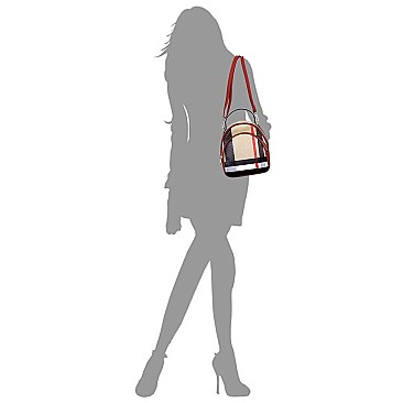 BEE ACCENT MONOGRAM Satchel / Backpack CONVERTIBLE