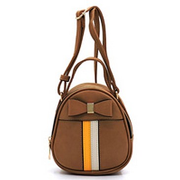 Fashion Bow Stripe Crossbody Bag