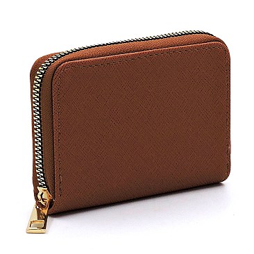 Accordion Saffiano Card Holder Wallet