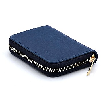 Accordion Saffiano Card Holder Wallet