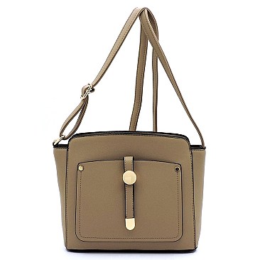 Fashion Front Pocket Crossbody Bag