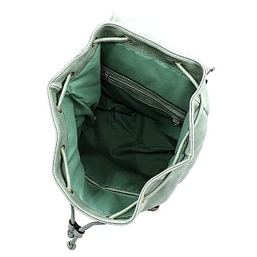 Fashion Belted Flap Backpack