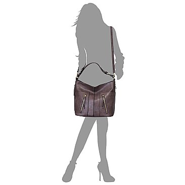 Fashion Zipper Shoulder Bag