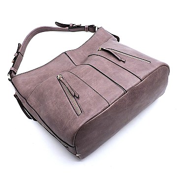 Fashion Zipper Shoulder Bag