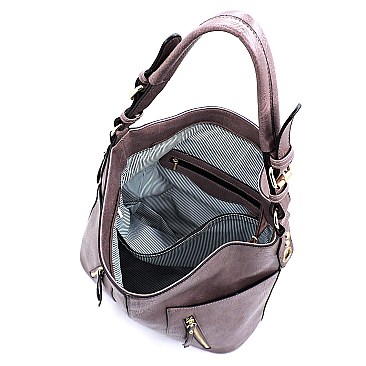 Fashion Zipper Shoulder Bag