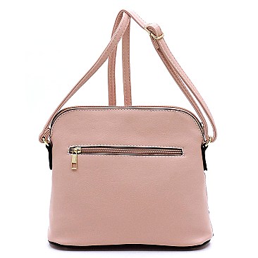 Fashion Tassel Zip Dome Crossbody Bag Satchel