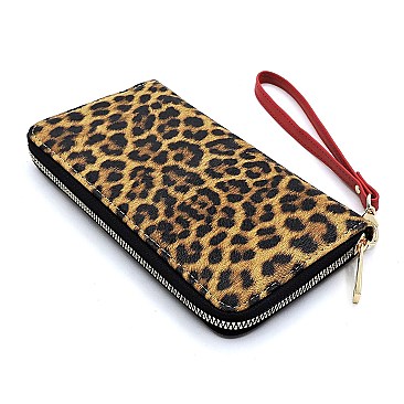 2-in-1 Leopard Zebra Monogram Padlock Satchel