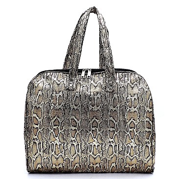 Python Snake Skin Carry On Duffle Bag