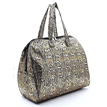 Python Snake Skin Carry On Duffle Bag