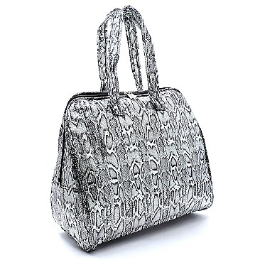 Sequin Python Snake Print Carry On Duffle Bag