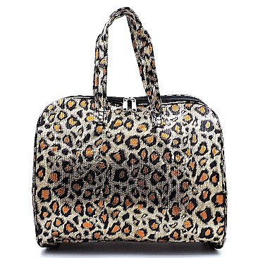Leopard Print Carry On Duffle Bag