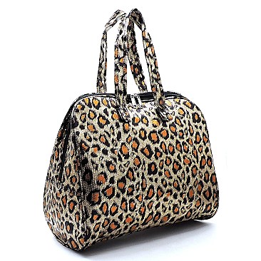 Leopard Print Carry On Duffle Bag