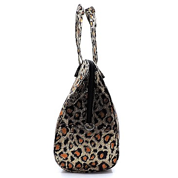 Leopard Print Carry On Duffle Bag