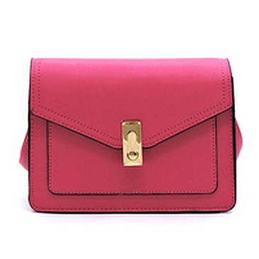 Turn Lock Envelope Crossbody Bag
