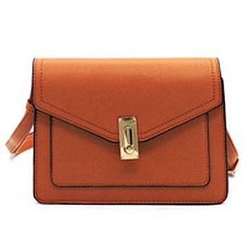 Turn Lock Envelope Crossbody Bag